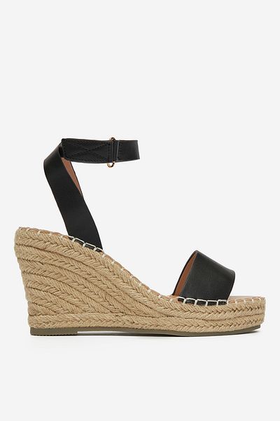 DeeZee Women's low sandals black wedge 39