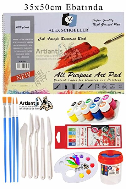 Artlantis Alex Schoeller Bloc artistic multifuncțional 35x50 200 gr 15 coli S...