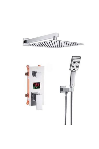 Blackswan Design Shower mixer set, Blackswan, Type M73.53 Smart, chrome model, size 40 cm