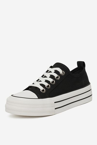 DeeZee Women's Sneakers on the platform low black zplatforma 39