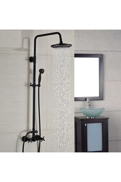 Blackswan Design Shower faucet, Blackswan, Type M17.5, antique black model, size 20 cm