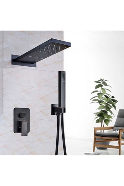 Blackswan Design Shower mixer set, Blackswan, Type M73.8, matt black model, size 55 cm