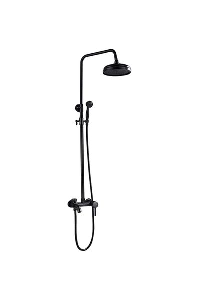 Blackswan Design Shower mixer, Blackswan, Type M68.4.4, matt black model, size 20 cm