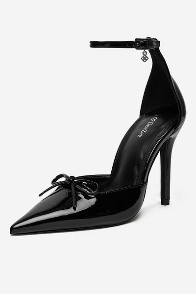 DeeZee Women's Pumps Low Black Stiletto Heel 37