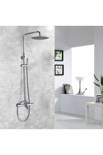 Blackswan Design Shower mixer, Blackswan, Type M15.2 thermostat, shiny chrome model, size 20 cm