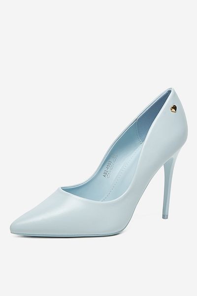 DeeZee Women's Pumps Low Blue Stiletto Heel 36