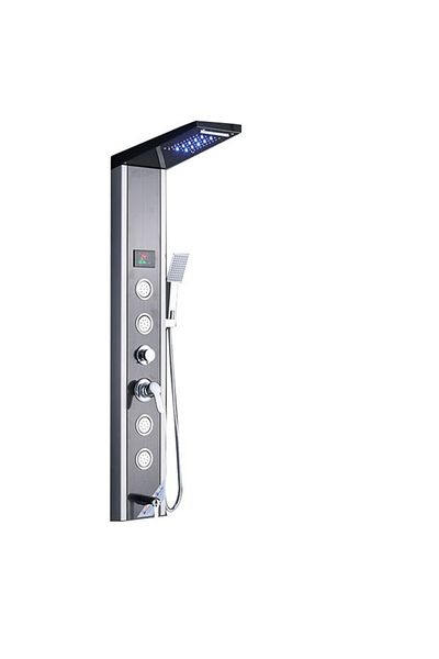 Blackswan Design Panou dus, Blackswan, Tip M9004 model negru cu LED, afisaj digital, pipa si functii SPA, 112 cm