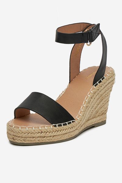DeeZee Women's low sandals black wedge 39