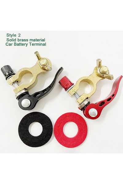 Choice Style 2 1 Pair Car Battery Terminals Brass Quick Release Auto Connector Battery Bornes Cable Termina
