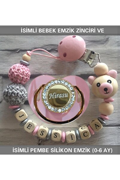 Sahi Aksesuar Sahi Aksesuar Isimli Bebek Emzik Zinciri Ve Bebek Silikon Emzik