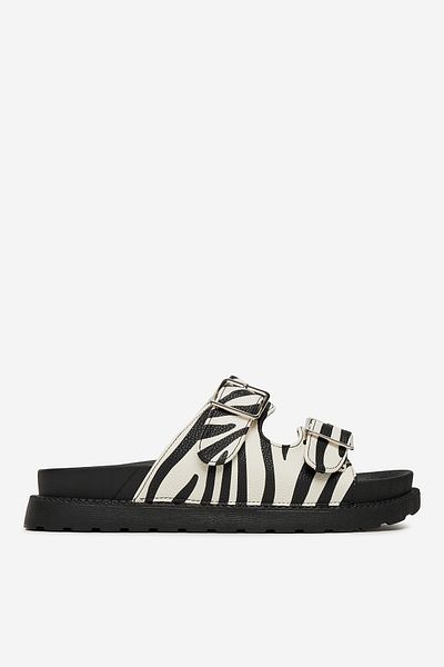DeeZee Women's Low Flip-Flops Black Flat 37