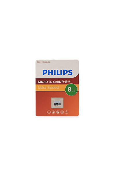 Philips 8GB A1 V30 MicroSDXC Hafıza Kartı 4K 130MB/s Micro SD Kart
