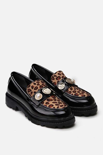 Yaya by Hotiç Leopard Γυναικείο Loafer
