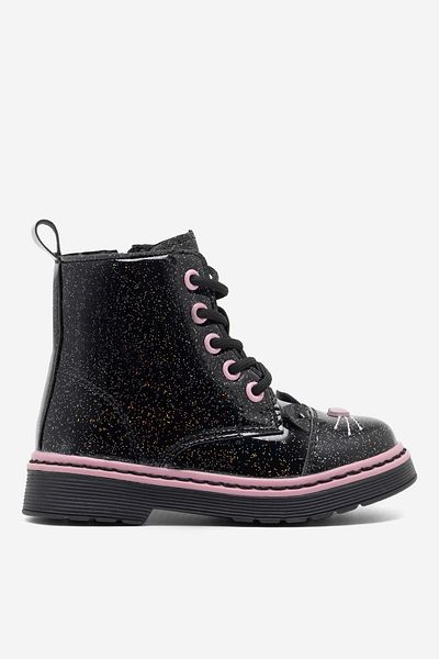 Nelli Blu pantofi de fată 5905588816850 Negru