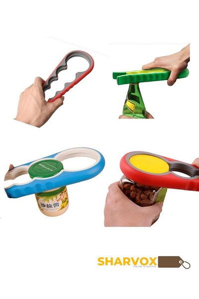 Sharvox Jar and Bottle Opener – Practical and Easy to Use Opener, Kitchen Helper
