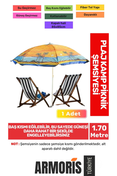 Armoris Yeni Nesil Güneş Su Geçirmez Fiber Tel Büyük Boy Katlanabilir Taşınab...