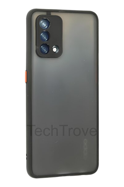 TechTrove Oppo A74 4G Kılıf Darbe ve Kamera Korumalı Lüks Mat Silikon Kapak
