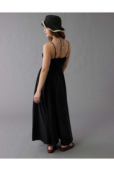 AMERICAN EAGLE AE Sunchaser Knit Smocked Bodice Midi Dress