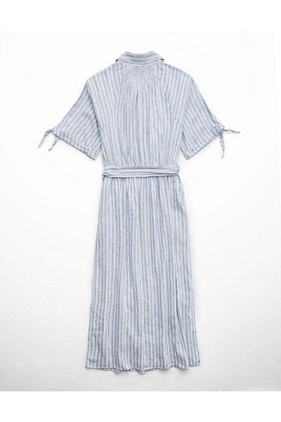 AMERICAN EAGLE Ae Linen-blend Shirt Dress
