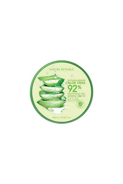 Nature Republic Aloe Vera Gel for Moisturizing and Softening the Skin, Transparent, 300 ml