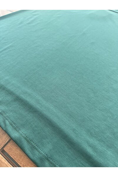 Moda Banuş Tight Fit Petrol Green Thick Strap Modal Fabric Tank Top Blouse