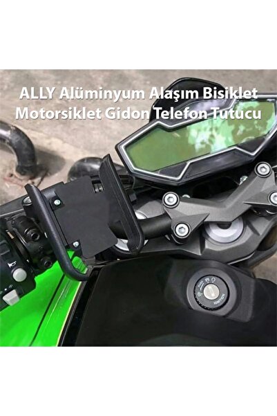 ARBIX Alüminyum Alaşım Bisiklet Motorsiklet Gidon Telefon Tutucu SIYAH