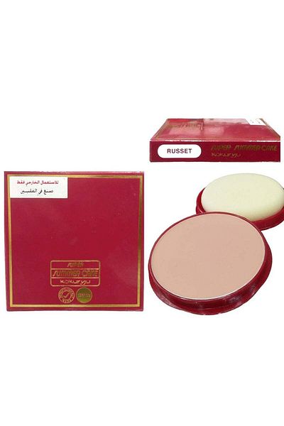 süperf Summer Cake Water Face Powder Russet with Sponge