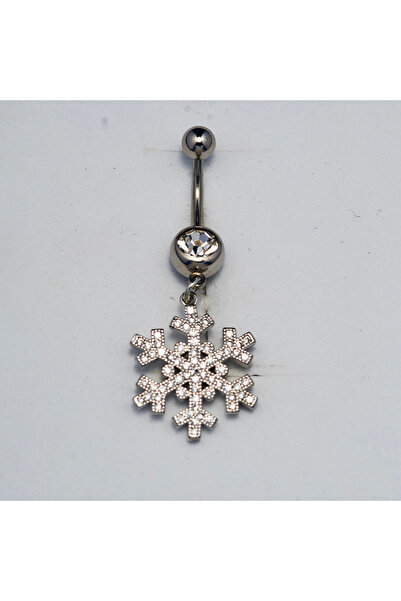 Piercing by Sever SALLANTILI KAR TANESİ CERRAHİ ÇELİK GÖBEK BELLY PIERCING… GÜMÜŞ/SILVER RENKLİ ve ŞEFFAF TAŞLI.