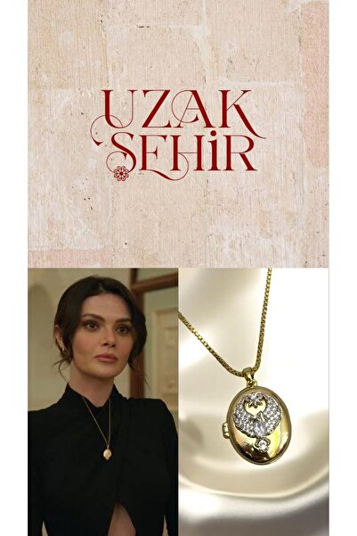 boews Alya Anka Kuşu Uzak Şehir Açılabilir Kapaklı Çelik Kolye