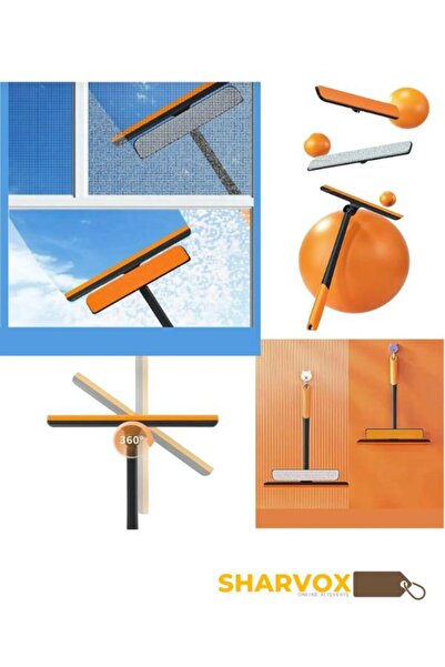 Genel Markalar 360 Pencere Temizleyici 3'Lü Set – Mop ve Çekpas, Pratik Temiz...