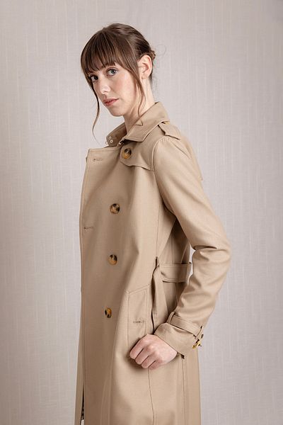 Volanlı Trench Coat