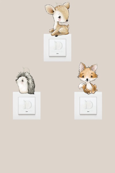 KT Decor Set de autocolante cu 3 prize pentru camera copiilor, prietenii din ...