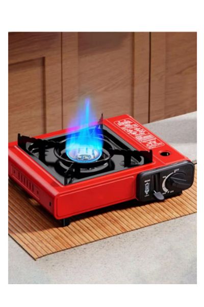 ROYAL ROSE Portable gas stove for trips and camping, works with household gas cylinders and small gas cans