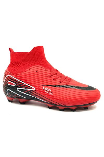 KOCAMANLAR Lion 507 Professional Sock Cleats Shoes Men's Football Boots Red