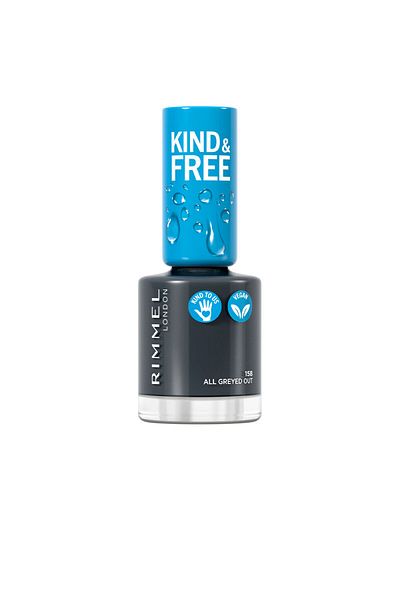 RIMMEL LONDON Kind & Free Nail Polish #158-all Greyed Out 8 ml