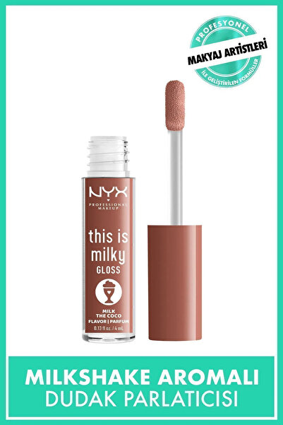 NYX Professional Makeup This Is Milky Gloss, Vegan Dudak Parlatıcısı, 12 Saat...