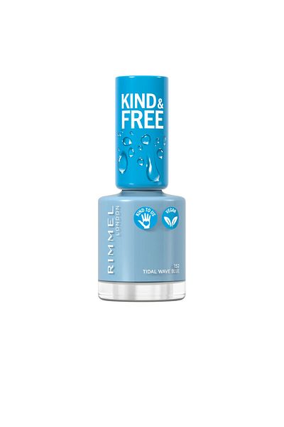 RIMMEL LONDON Kind & Free Nail Polish #152-tidal Wave Blue 8 ml