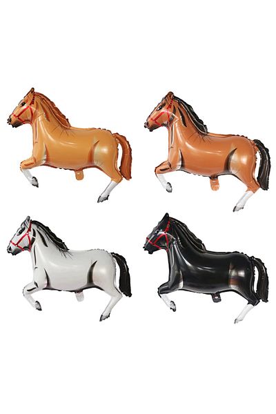 Choice as the picture mix 4pcs Animal Horse-Shaped Foil Balloons Birthday Theme Party Decoration Baby Showe