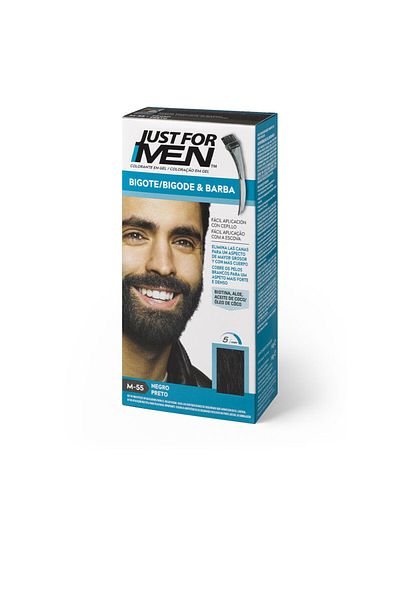 Just For Men Färbendes Gel Für Schnurrbart, Bart Und Koteletten #schwarz 15 ml