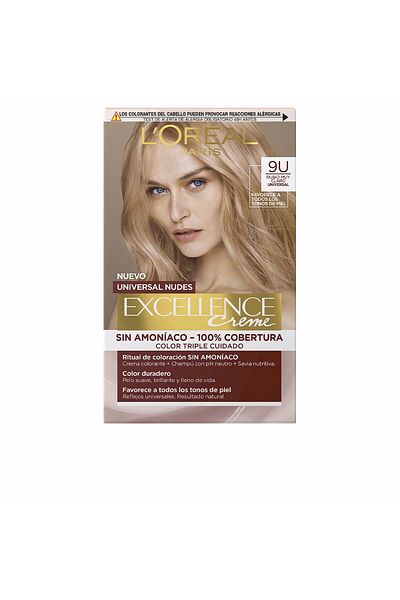 L'Oreal Paris Excellence Nudes Farbstoff #9u-sehr Hellblond 5 Stk