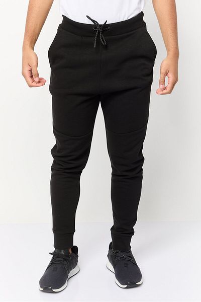 CELIO Men Regular Fit Solid Jogger Pants, Black