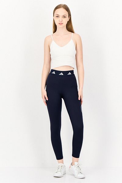 adidas Women Tight Fit Hight Rise Training Leggings, Dark Navy