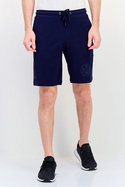 GAP Men Brand Logo Basic Shorts, Navy Blue
