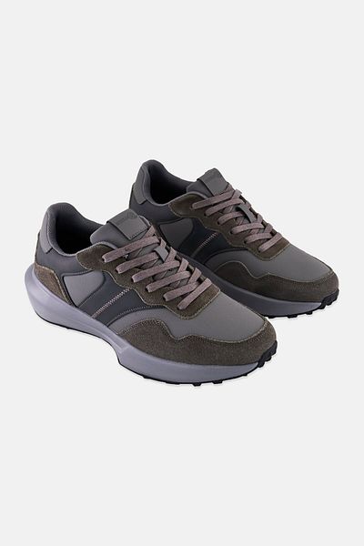Nordland Men Lace Up Outdoor Shoes, Dark Grey