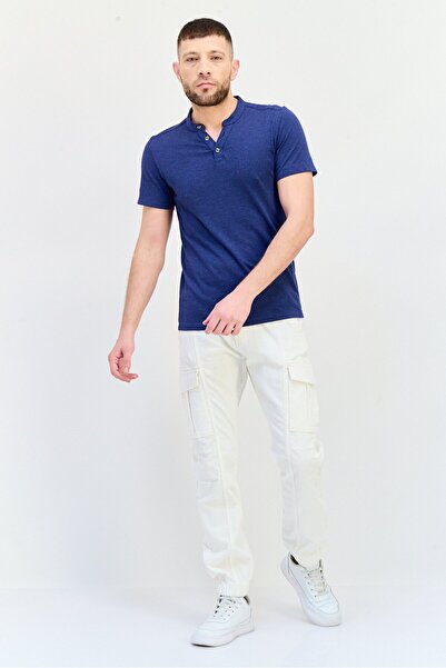 CELIO Men Regular Fit Solid Corgo Pants,white