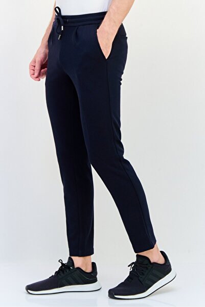 CELIO Men Regular Fit Solid Sweatpants, Navy