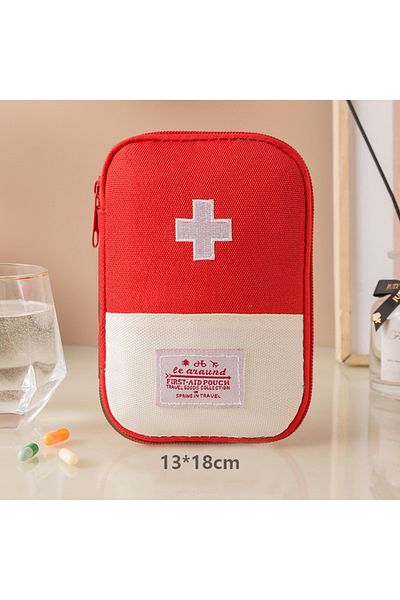Choice Red-M First Aid Kit Pouch Home Medicine Storage Bag Suitable For Outdoor Travel Medical Bag Home Res