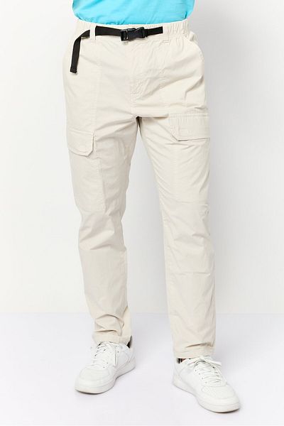 CELIO Men Regular Fit Solid Cargo Pants, Beige