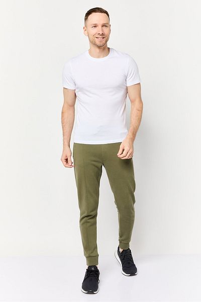 CELIO Men Regular Fit Textured Jogger Pants, Olive