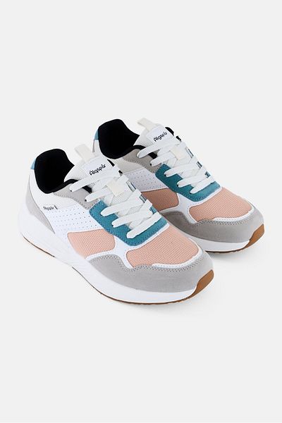Algspar Women Lace Up Hiking Shoes, Multicolor
